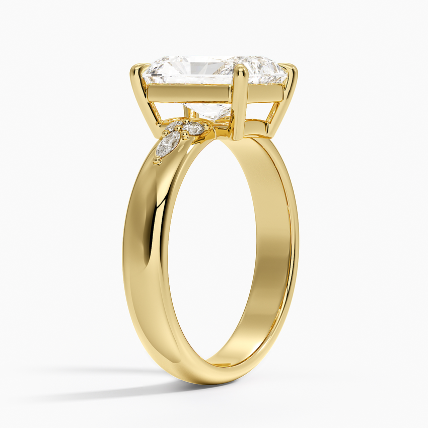 Mosaic Nadia Diamond Ring - Radiant Cut Center Stone