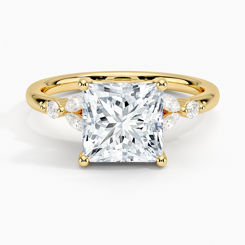 Verbena Diamond Ring - Princess Cut Center Stone