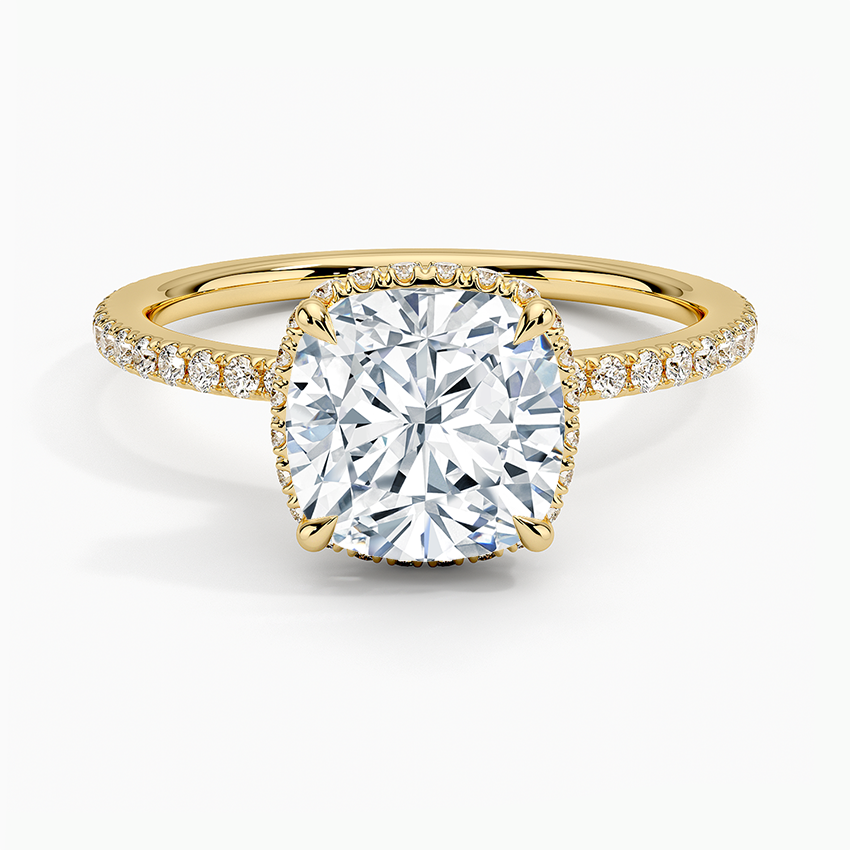 Gala Diamond Ring - Cushion Cut Center Stone