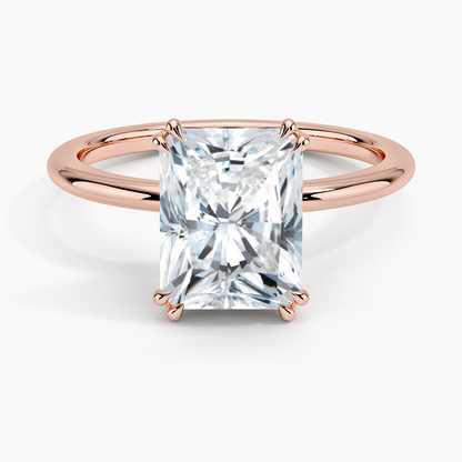Aveline Solitaire Ring - Radiant Cut Center Stone