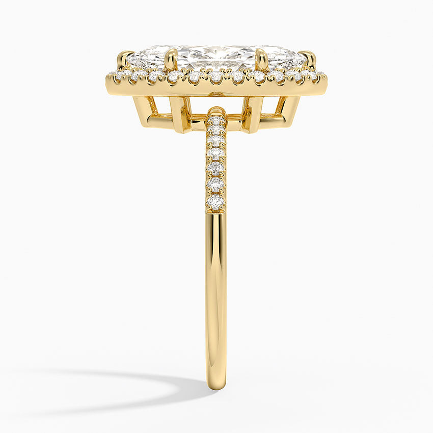 Cambria Halo Diamond Ring - Marquise Center Stone