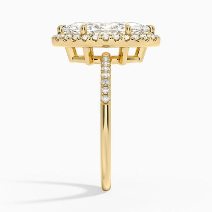 Cambria Halo Diamond Ring - Marquise Center Stone