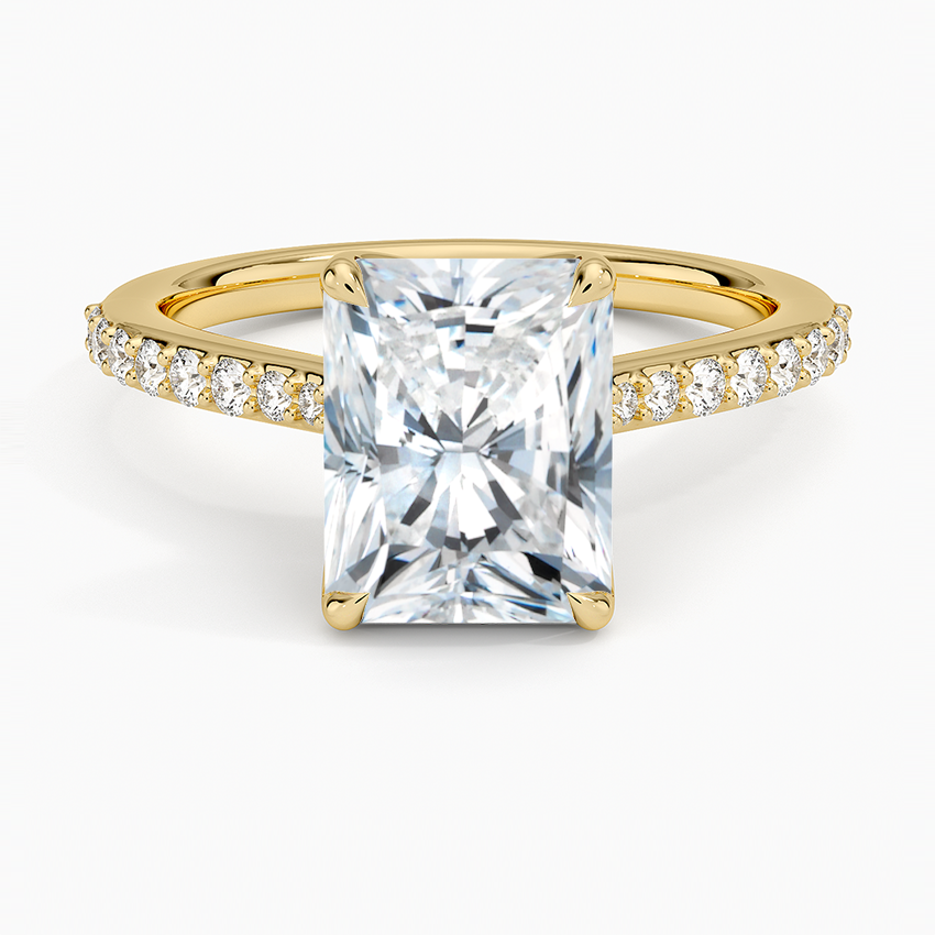 Elodie Cathedral Diamond Ring - Radiant Cut Center Stone