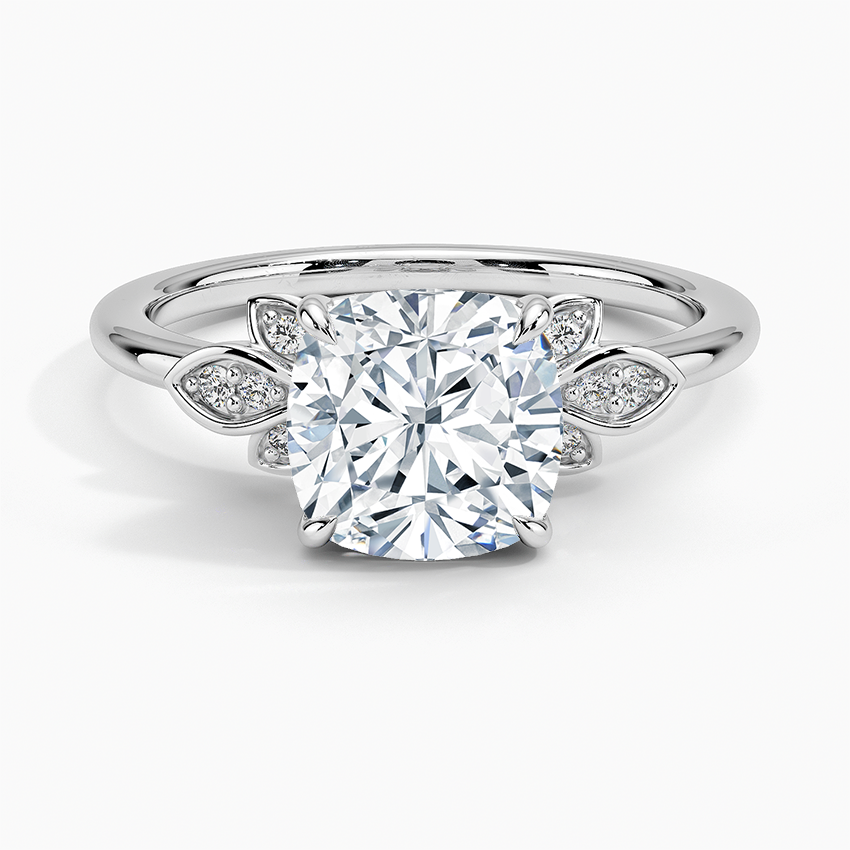 Fiore Diamond Ring - Cushion Cut Center Stone