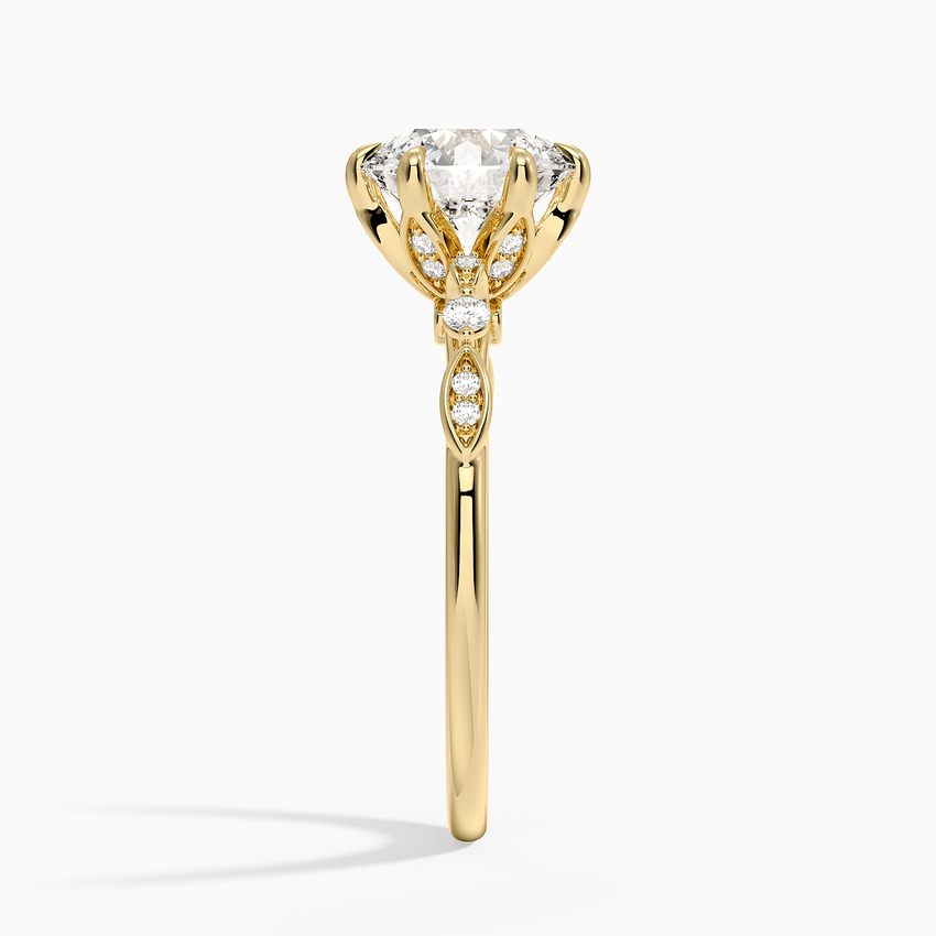 Rochelle Diamond Ring - Round Center Stone
