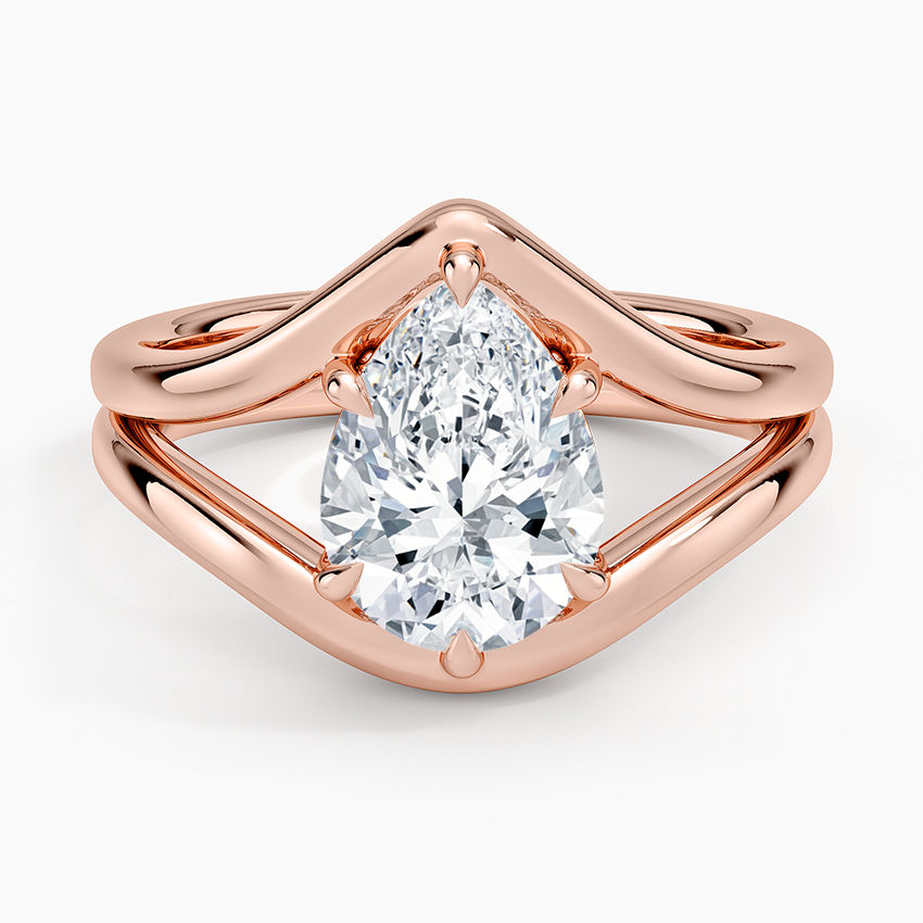 Frame Solitaire Ring - Pear Center Stone