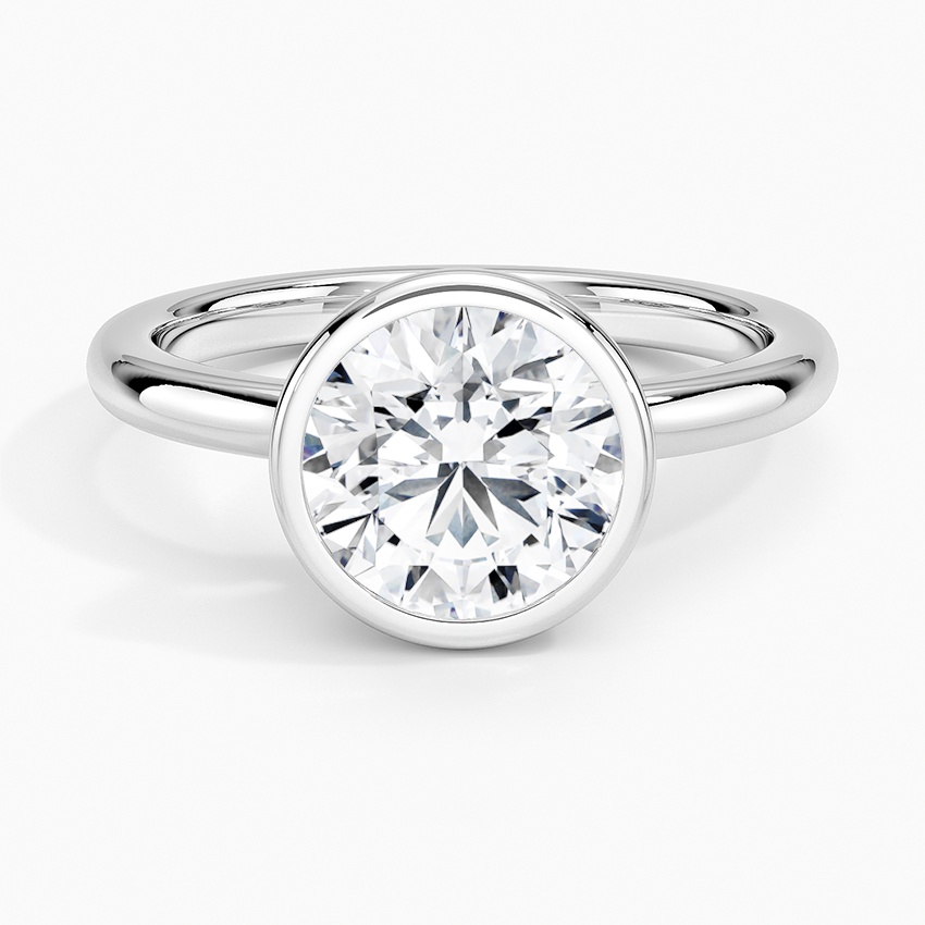 Julietta Bezel Solitaire Ring - Round Center Stone