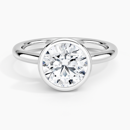 Julietta Bezel Solitaire Ring - Round Center Stone