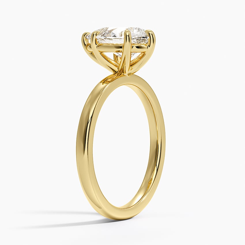 Fairmined Perfect Fit Solitaire 2mm Ring - Pear Center Stone
