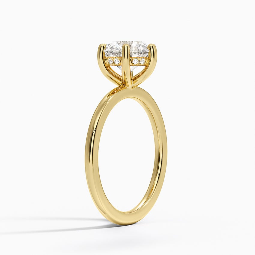 Sydney Perfect Fit Hidden Halo Six-Prong Diamond Ring - Round Center Stone