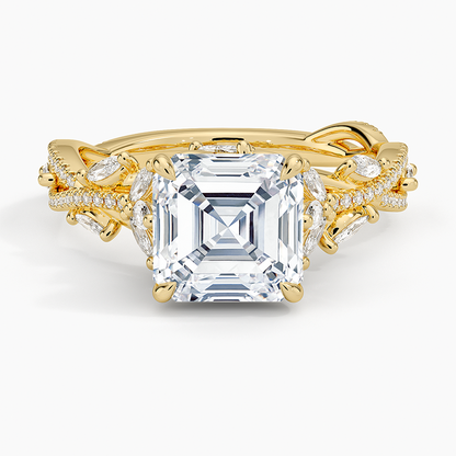 Luxe Secret Garden Diamond Ring (3/4 ct. tw.) - Asscher Cut Center Stone
