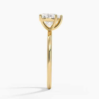 Perfect Fit 1.4mm Solitaire Ring - Heart Center Stone