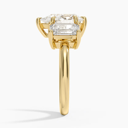 Luxe Rhiannon Three Stone Diamond Ring (1 1/10 ct. tw.) - Pear Center Stone