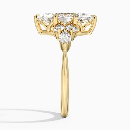 Luxe Nadia Diamond Ring - Marquise Center Stone