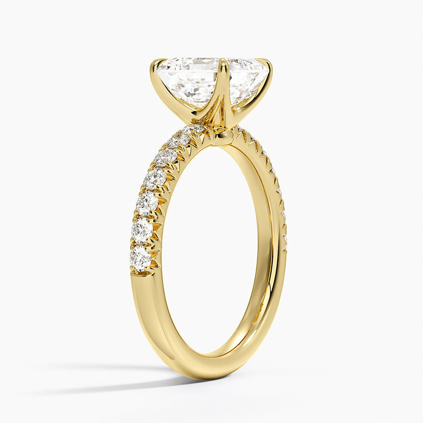 Luxe Amelie Diamond Ring (3/8 ct. tw.) - Asscher Cut Center Stone
