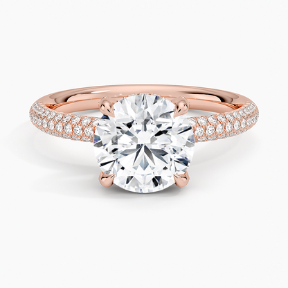 Valencia Diamond Ring (1/3 ct. tw.) - Round Center Stone