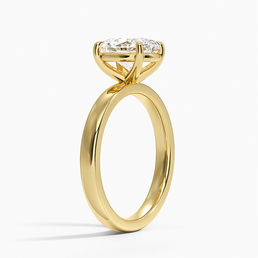 Fairmined Perfect Fit Solitaire 2.5mm Ring - Oval Cut Center Stone