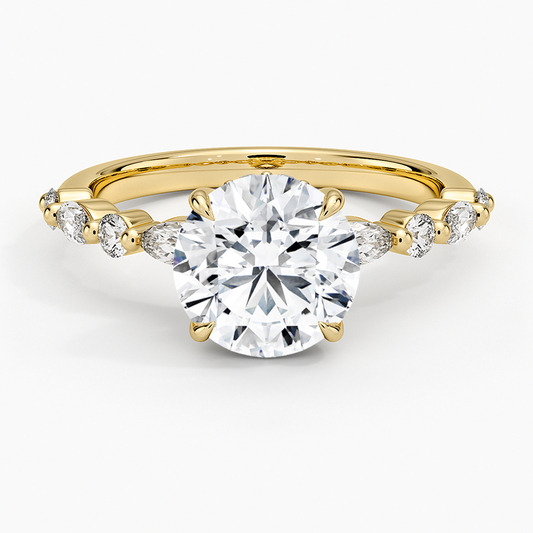 Versailles Hidden Halo Diamond Ring (2/5 ct. tw.) - Round Center Stone