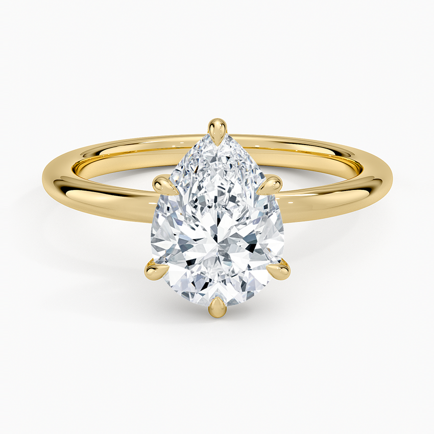 Manon Solitaire Ring - Pear Center Stone