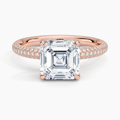 Valencia Diamond Ring (1/3 ct. tw.) - Asscher Cut Center Stone