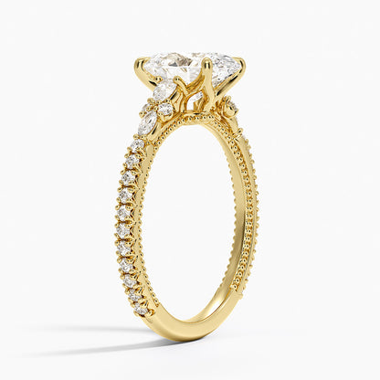 Primrose Diamond Ring - Oval Center Stone