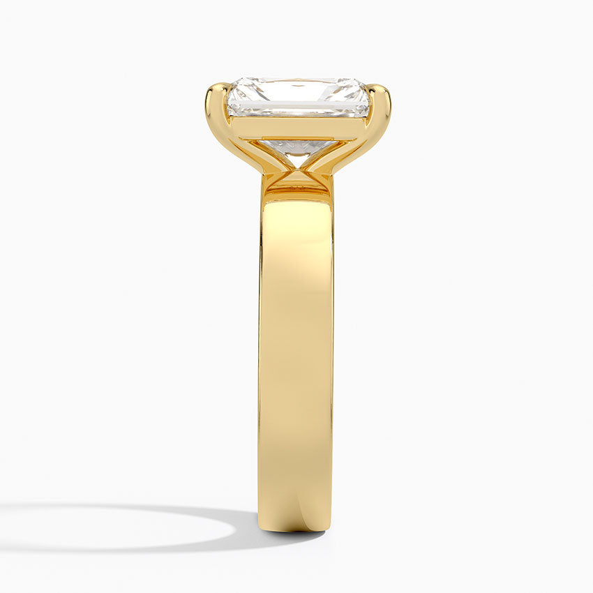 Peyton 4mm Solitaire Ring - Radiant Cut Center Stone