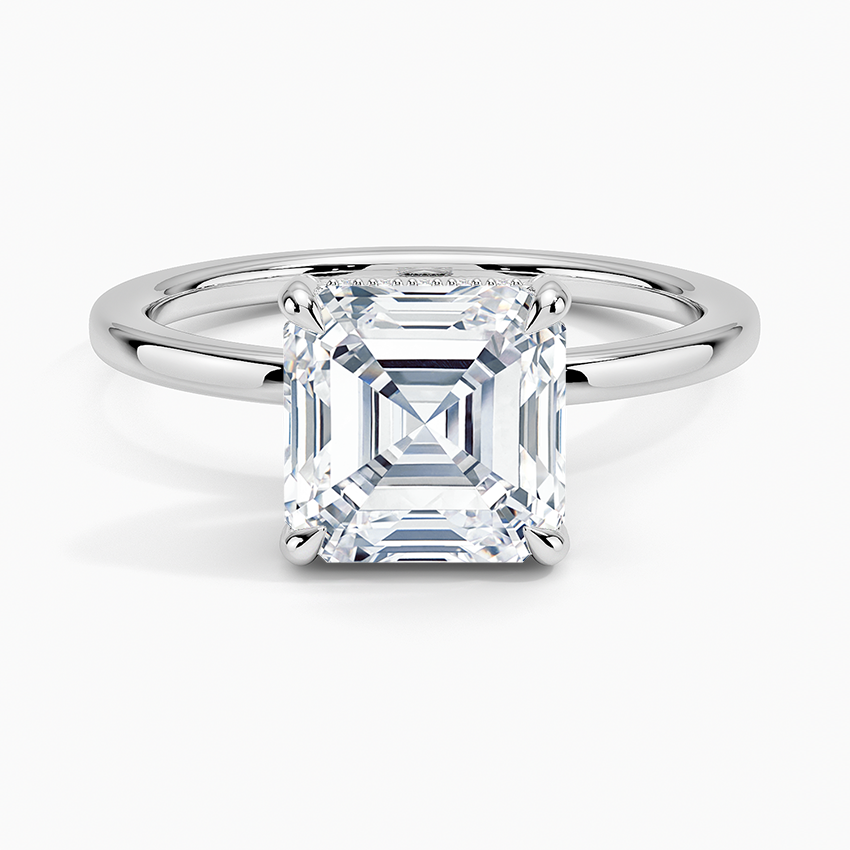 Lumiere 1.5mm Diamond Ring - Asscher Cut Center Stone