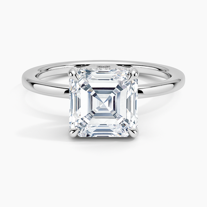 Lumiere 1.5mm Diamond Ring - Asscher Cut Center Stone
