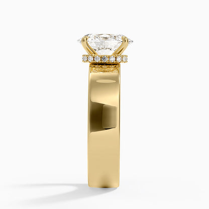 Alden Diamond Ring - Oval Center Stone
