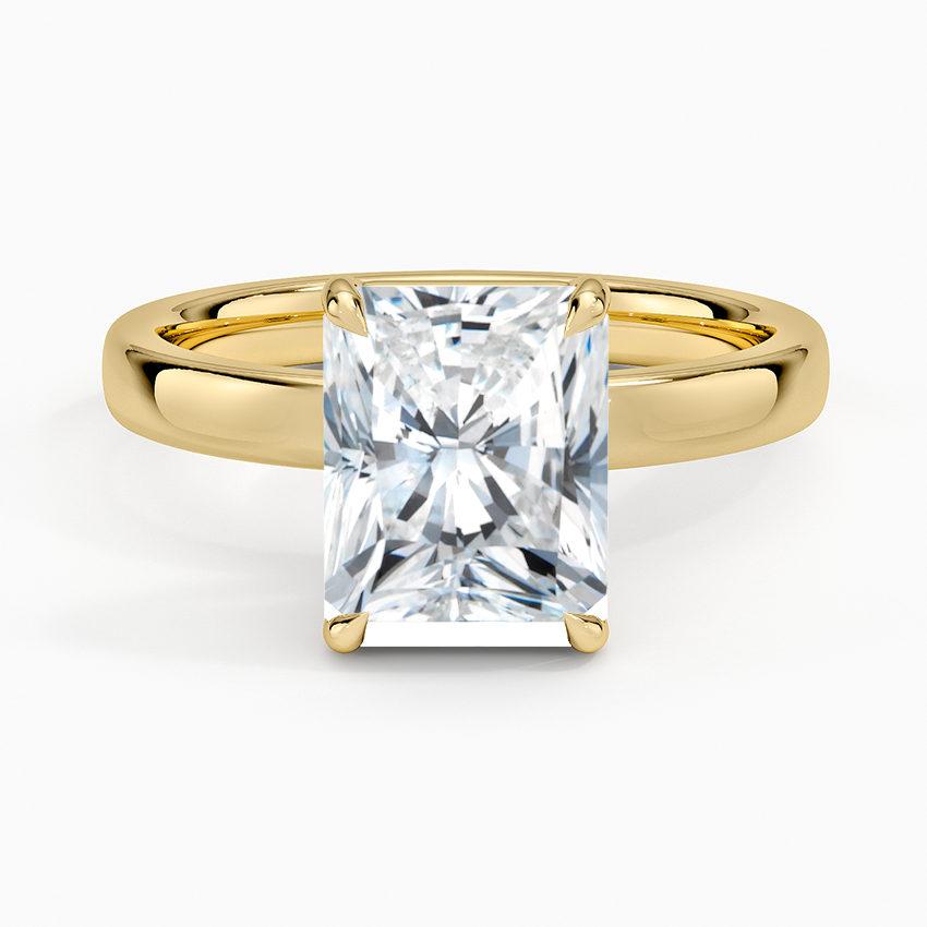 Fairmined Perfect Fit Solitaire 2.5mm Ring - Radiant Cut Center Stone