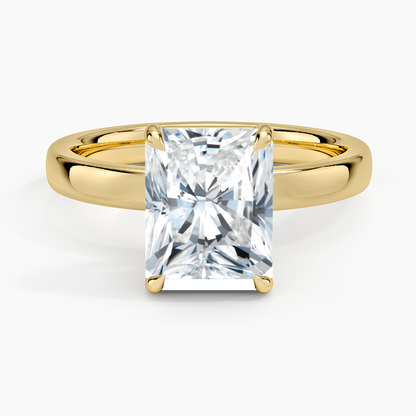 Fairmined Perfect Fit Solitaire 2.5mm Ring - Radiant Cut Center Stone