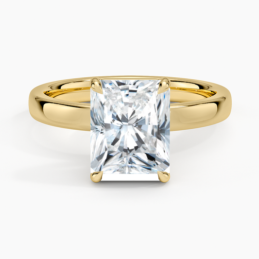 Fairmined Perfect Fit Solitaire 2.5mm Ring - Radiant Cut Center Stone