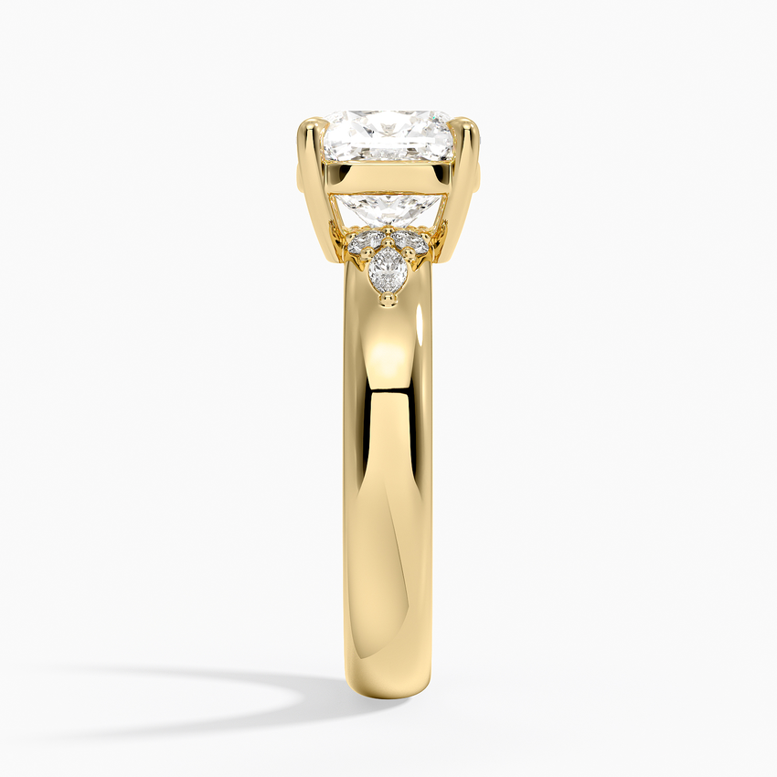 Mosaic Nadia Diamond Ring - Old Mine Cut Center Stone
