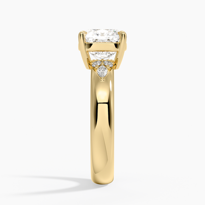Mosaic Nadia Diamond Ring - Old Mine Cut Center Stone