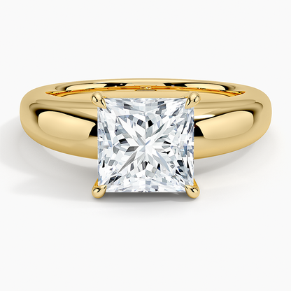 Adrian Solitaire Ring - Princess Cut Center Stone