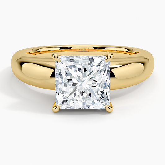 Adrian Solitaire Ring - Princess Cut Center Stone