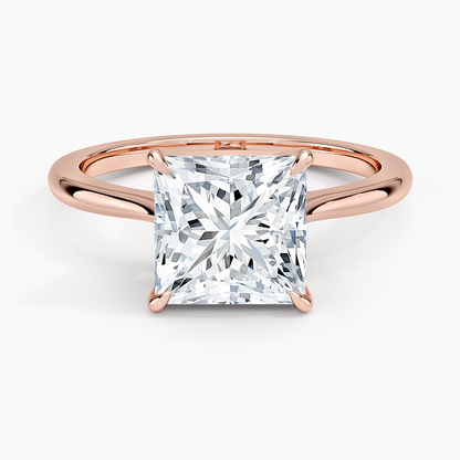 Elle Solitaire Ring - Princess Cut Center Stone