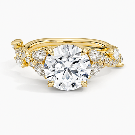 Vintage Secret Garden Diamond Ring (2/3 ct. tw.) - Round Center Stone