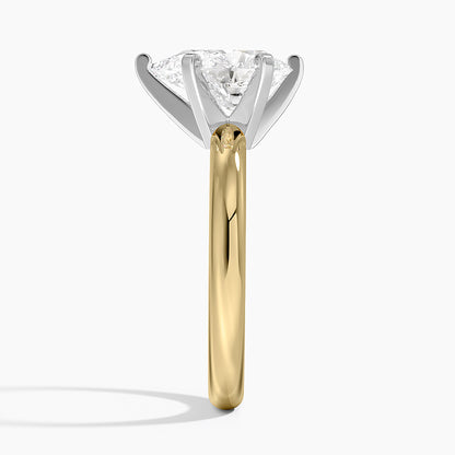 Comfort Fit 2.5mm Ring - Pear Cut Center Stone
