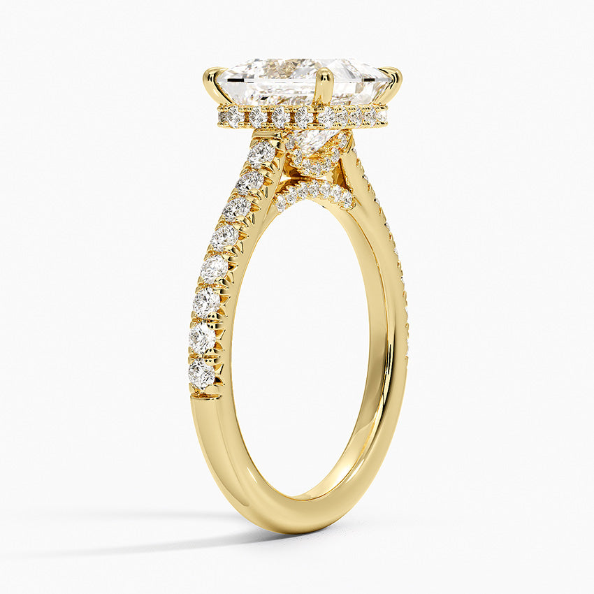 Chantal Diamond Ring - Princess Cut Center Stone