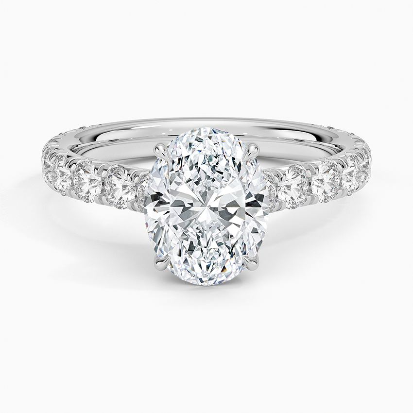 Anthology Three-Quarter Coverage Diamond Ring (7/8 ct. tw.) - Oval Center Stone