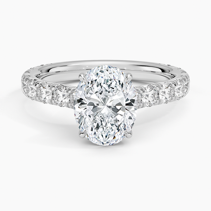 Anthology Three-Quarter Coverage Diamond Ring (7/8 ct. tw.) - Oval Center Stone