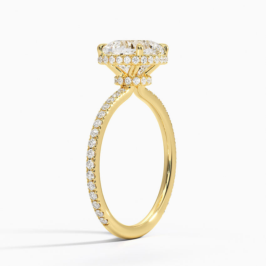Gala Diamond Ring - Cushion Cut Center Stone