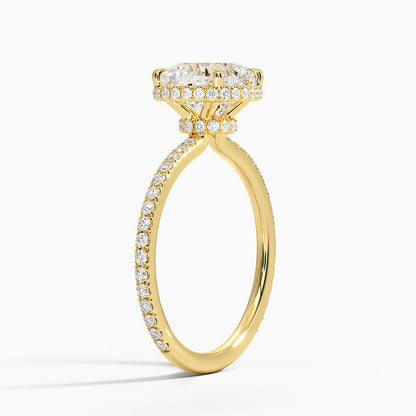 Gala Diamond Ring - Cushion Cut Center Stone