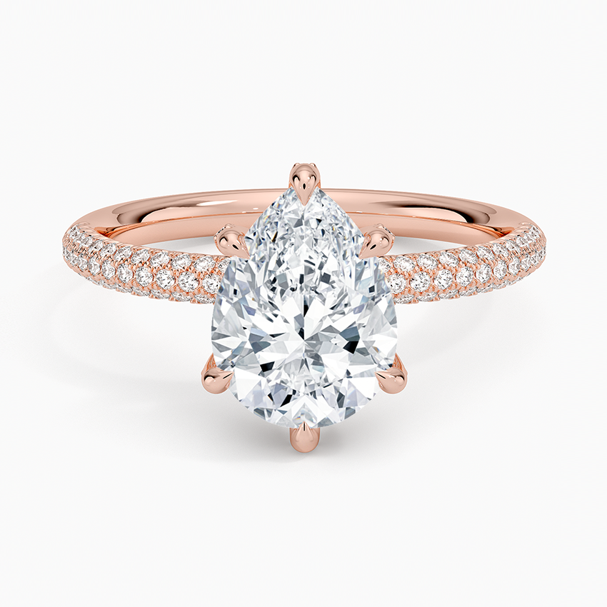 Valencia Diamond Ring (1/3 ct. tw.) - Pear Center Stone