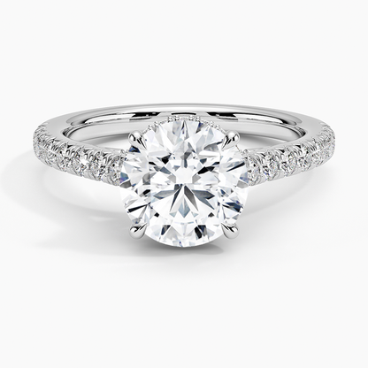 Chantal Diamond Ring - Round Center Stone