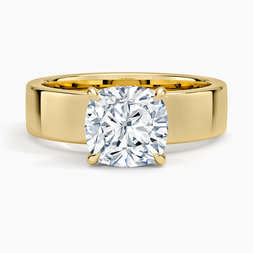 Alden Diamond Ring - Cushion Cut Center Stone