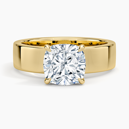 Alden Diamond Ring - Cushion Cut Center Stone