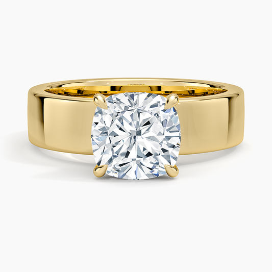 Alden Diamond Ring - Cushion Cut Center Stone