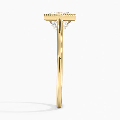 Margot Bezel Ring - Princess Cut Center Stone